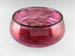 Magenta Hand Blown Luster Bowl